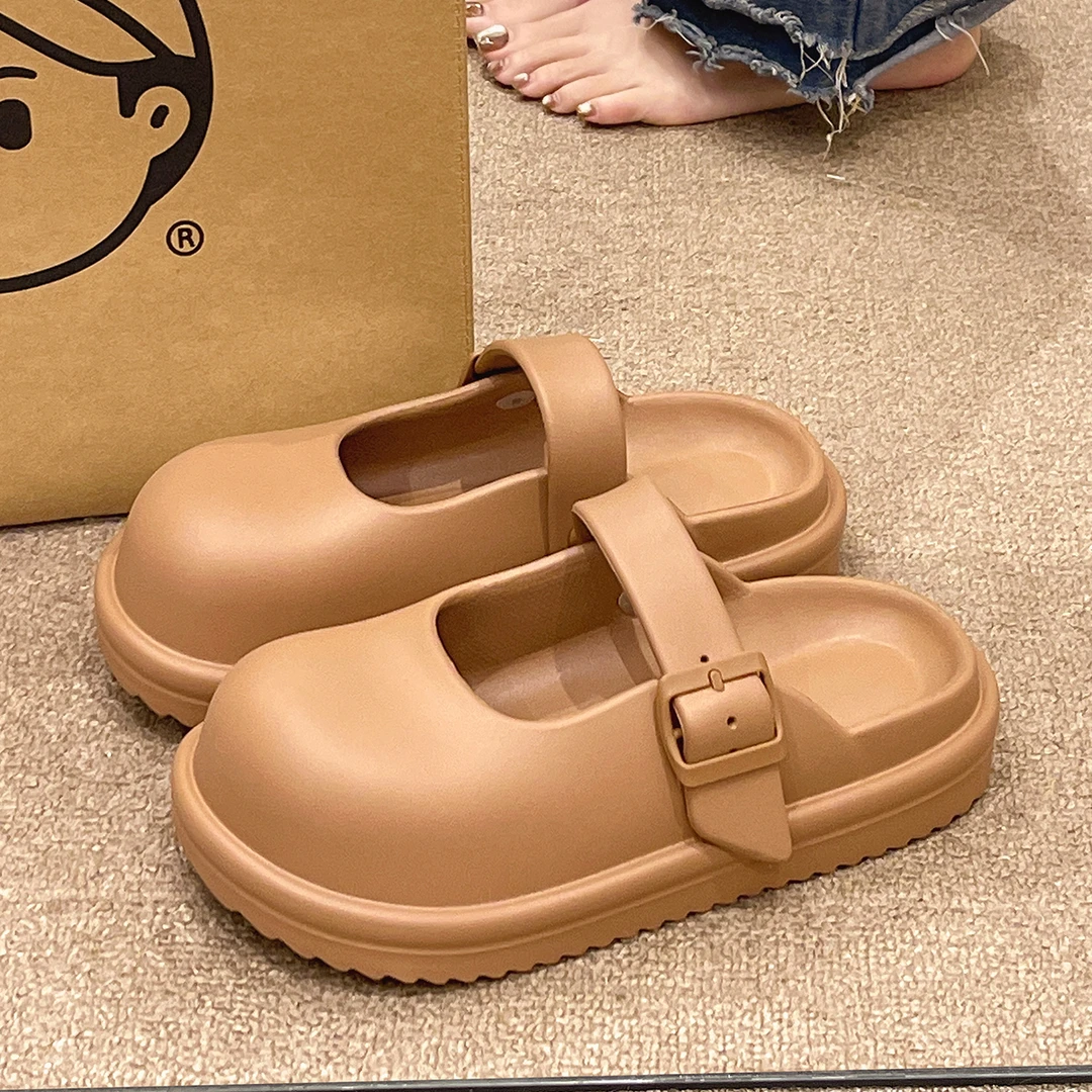 【店铺福利】玛丽珍洞洞鞋包头拖鞋女夏季外穿厚底防滑勃肯凉拖鞋女