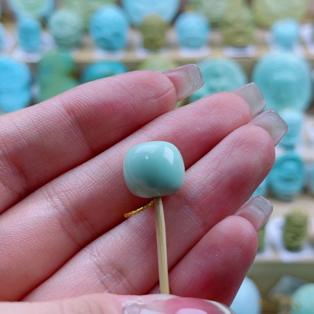 绿松石未镶嵌珠宝奇石12mm