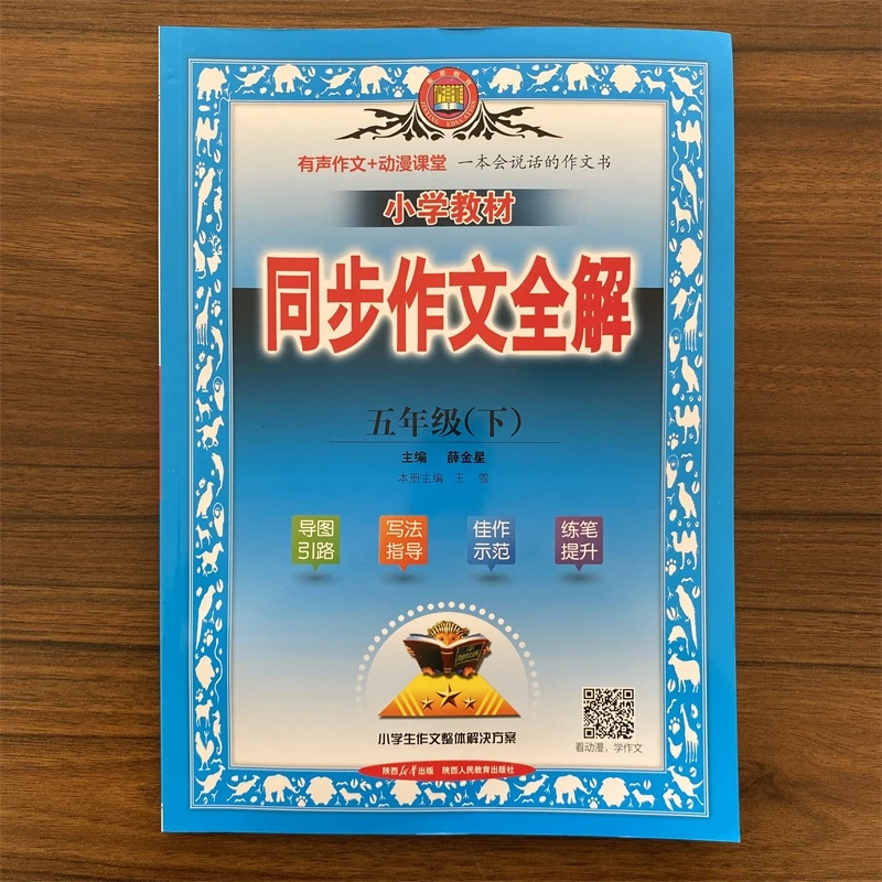 2025小学教材同步作文全解五年级下册人教版RJ语文写作指导优秀教