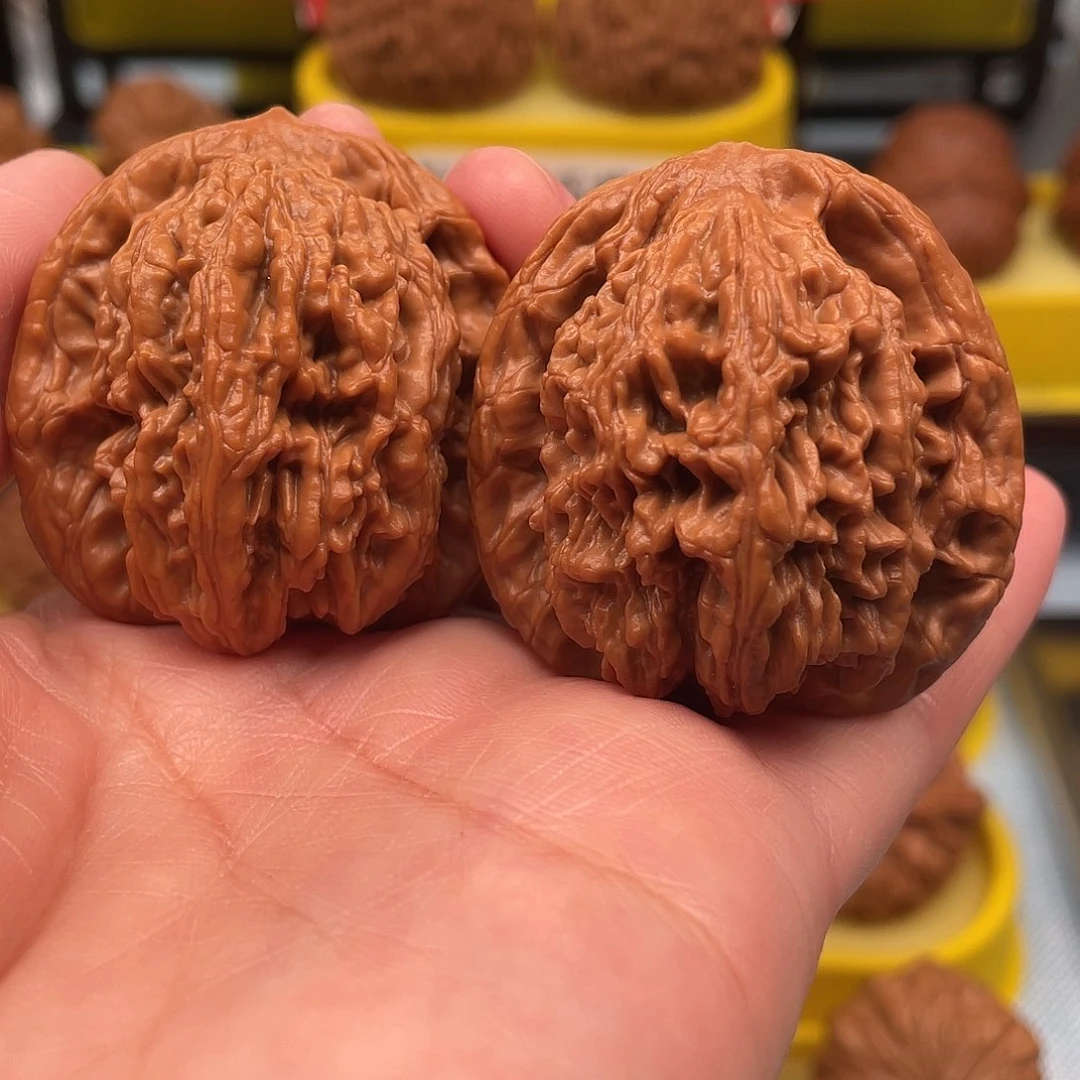 吊坠文玩核桃麦穗虎头42