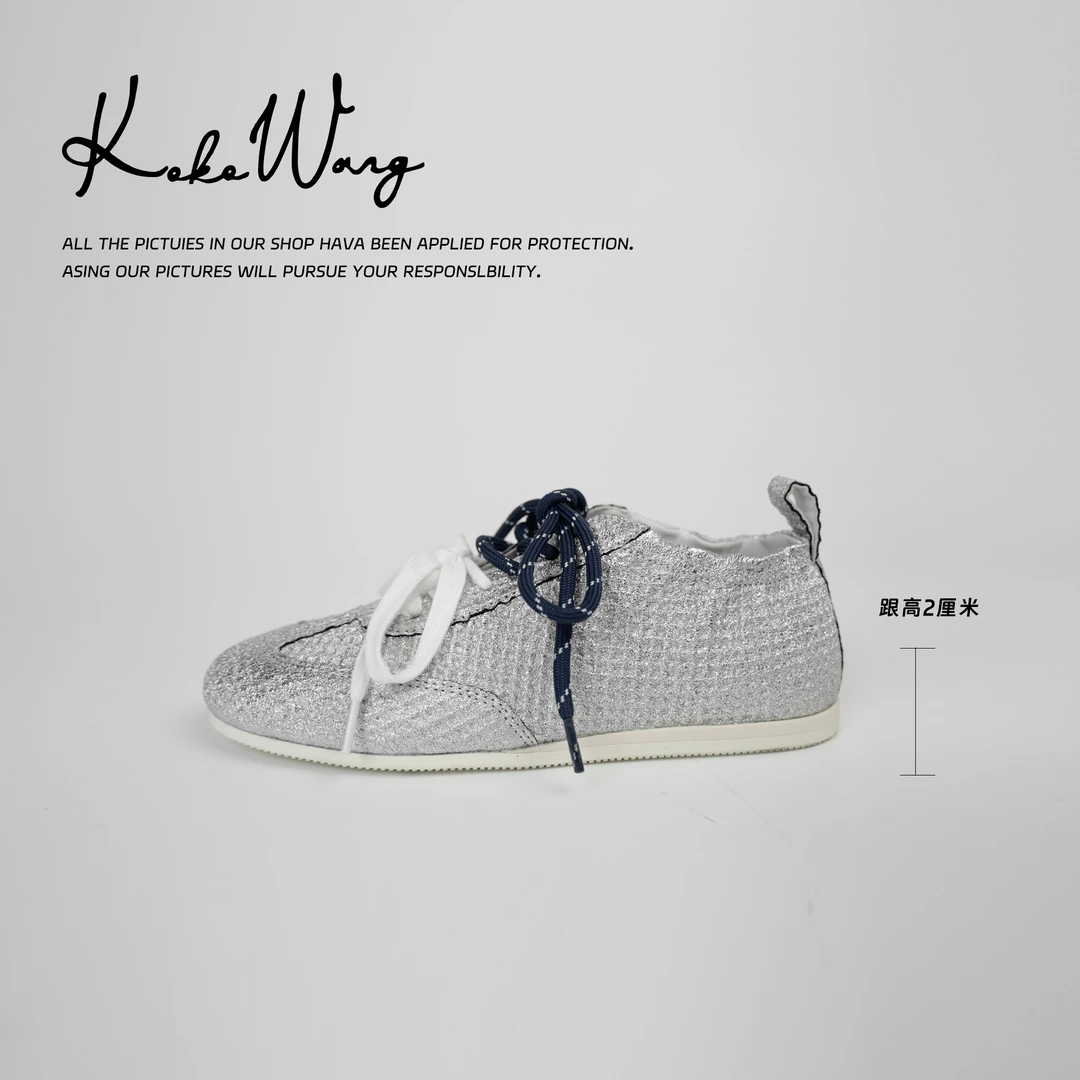 KOKO WANG早春撞色鞋带时尚舒适百搭德训鞋休闲鞋541234K18X08