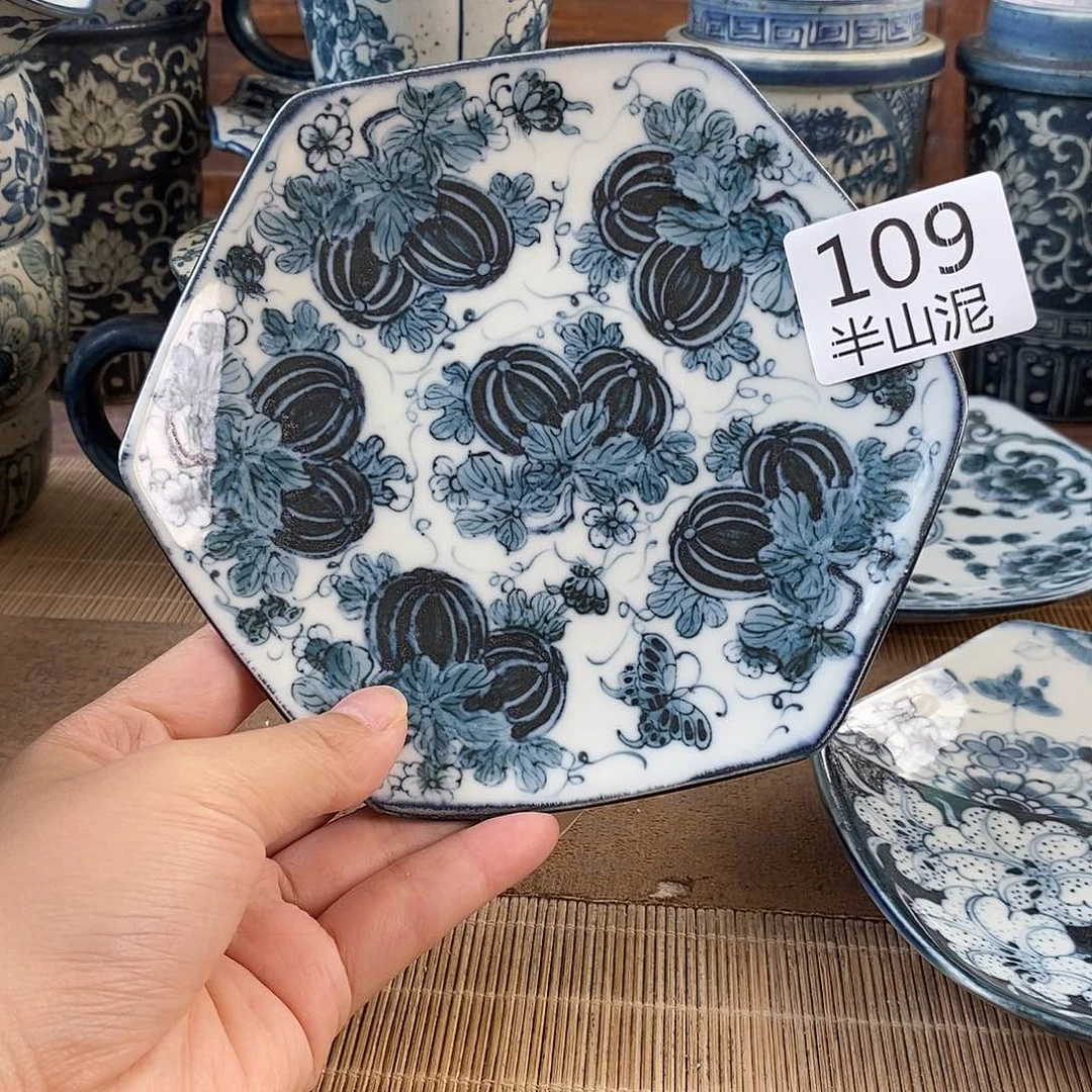 手工手绘青花高温陶瓷