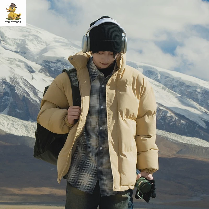 网红爆款陈律同款棉衣男冬季2025新款美式复古潮牌面包服棉服外套