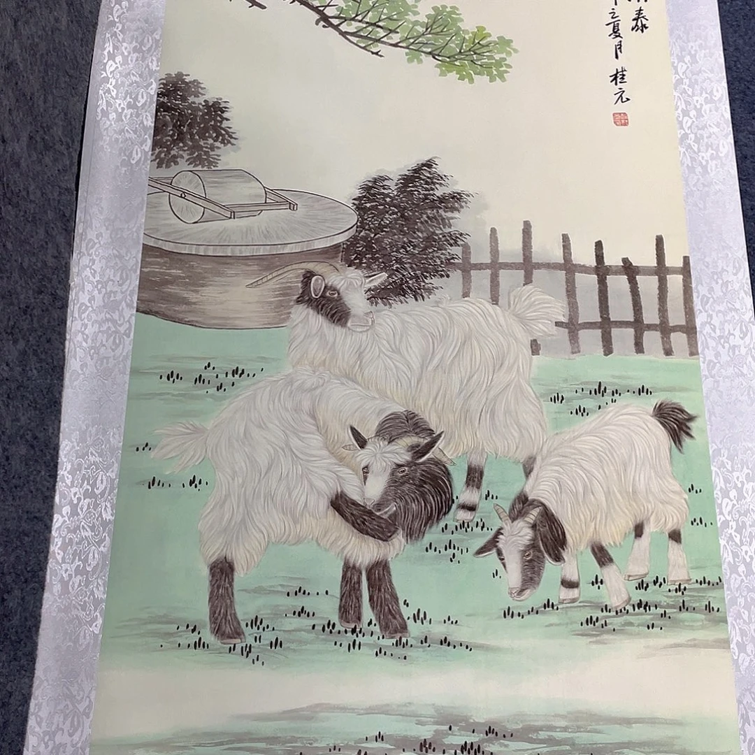 国画作品小姐姐放漏…