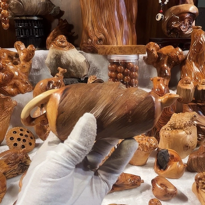 无***箕柏木太行崖柏骨料把把壶