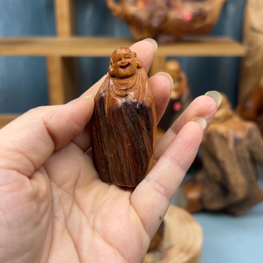 蒲***英柏木崖柏木摆件手把件