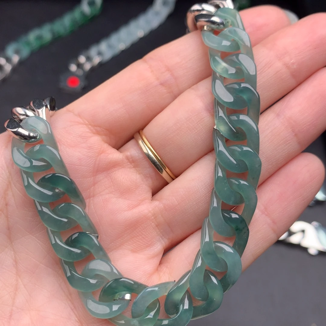 翡翠未镶嵌手链翡翠手链10001