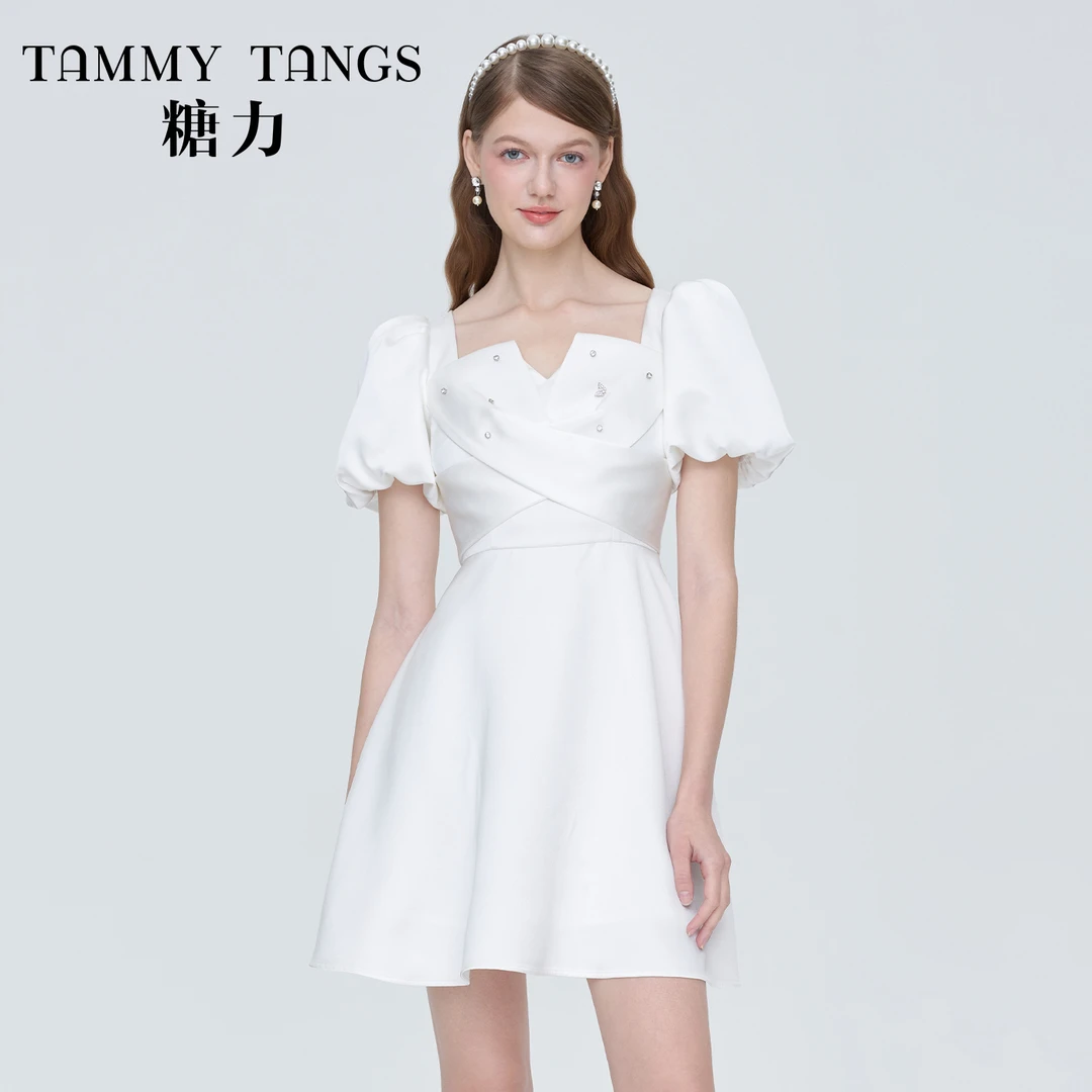 5054【马琦尧专属】糖力设计感连衣裙TWEXQ55054