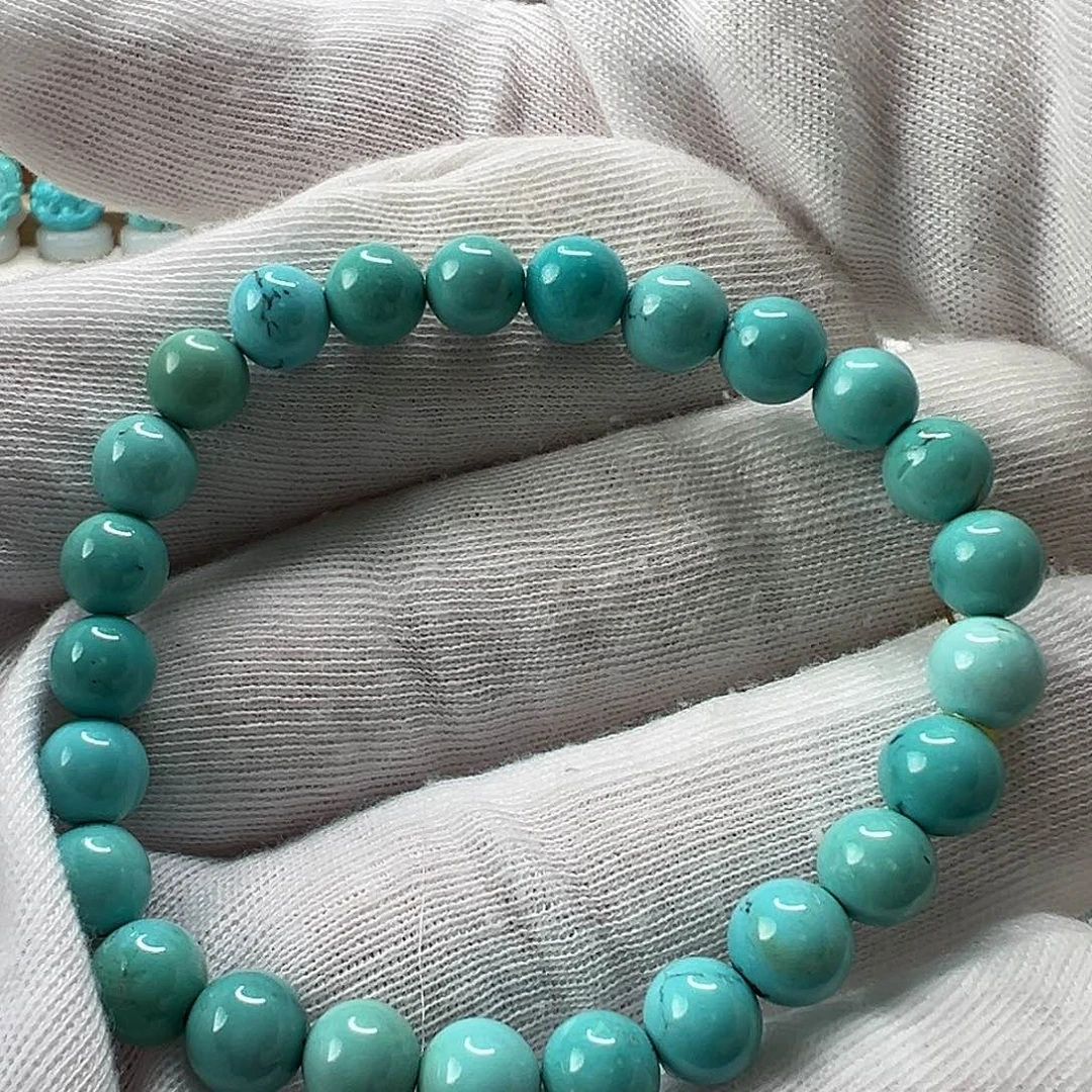 绿松石圆珠手串未镶嵌
