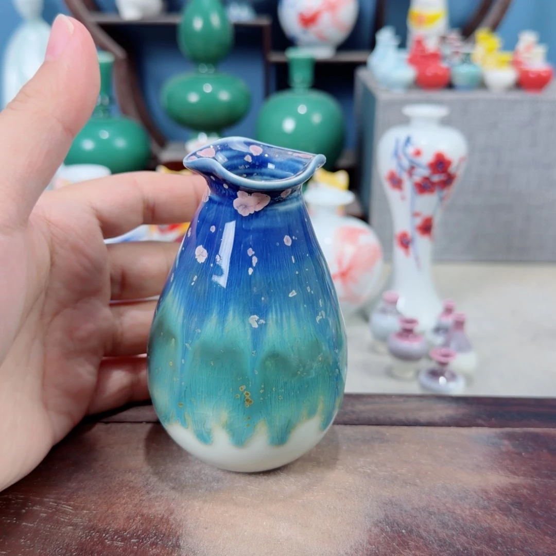 陶瓷手工小花器摆件