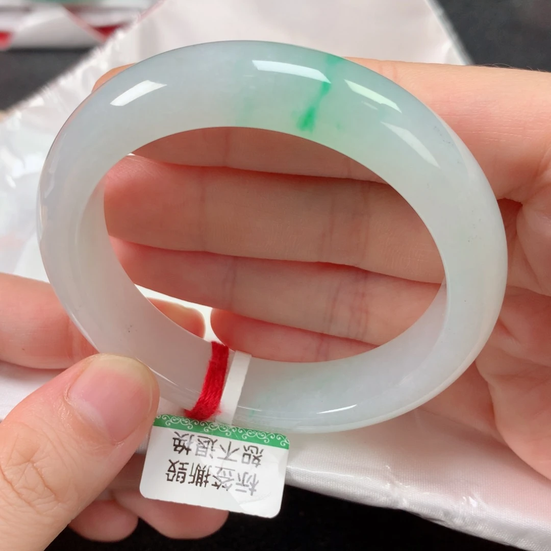 未镶嵌手镯翡翠缅甸天然翡翠手镯56