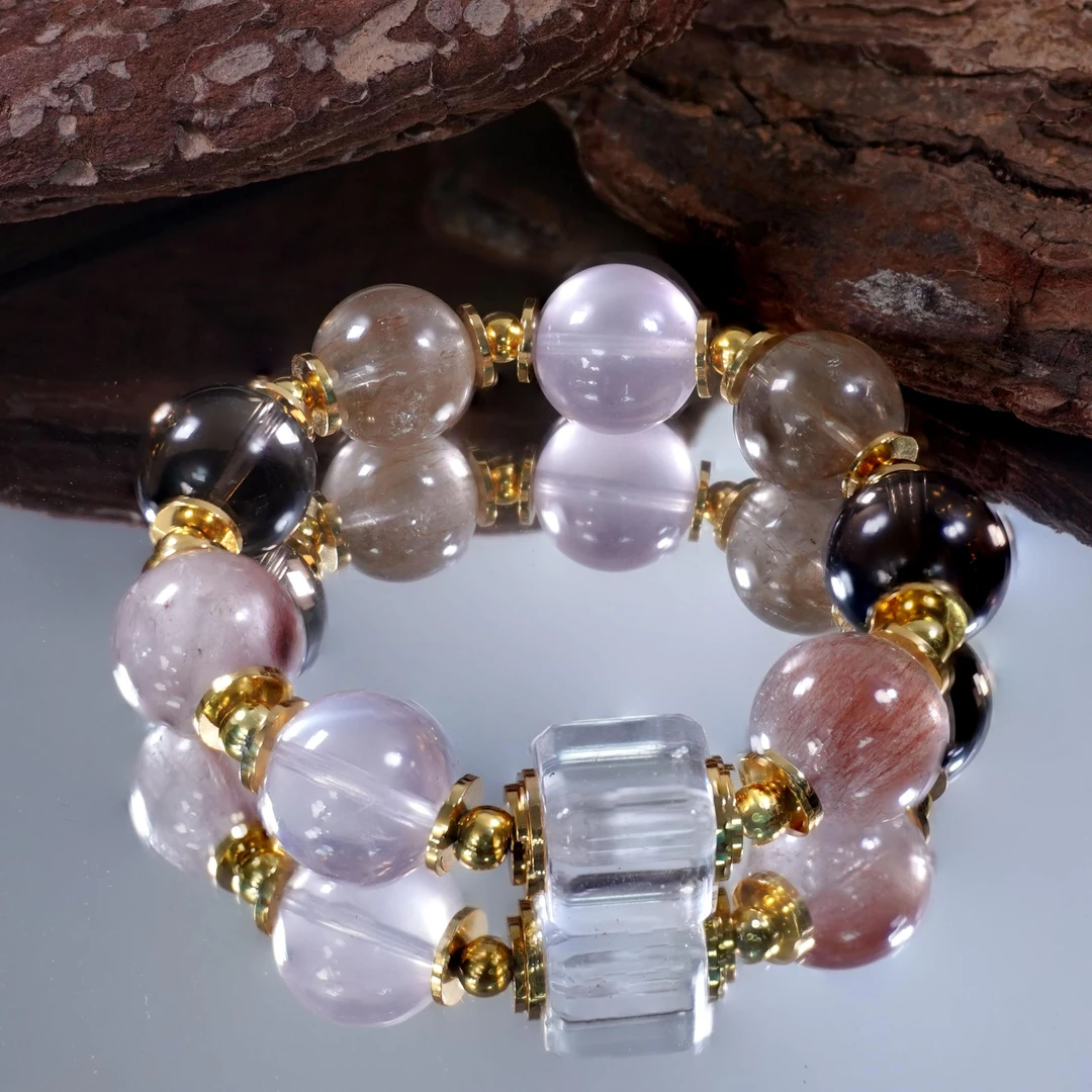 Fiilo「可可洛克」定制设计款 天然水晶手串 多样性发一