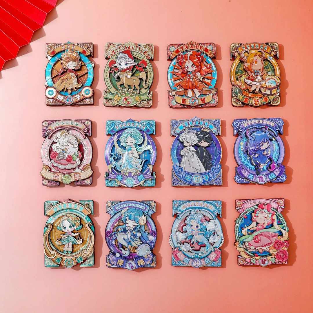 【直播拆】十二星座箱贴二次元周边盲盒