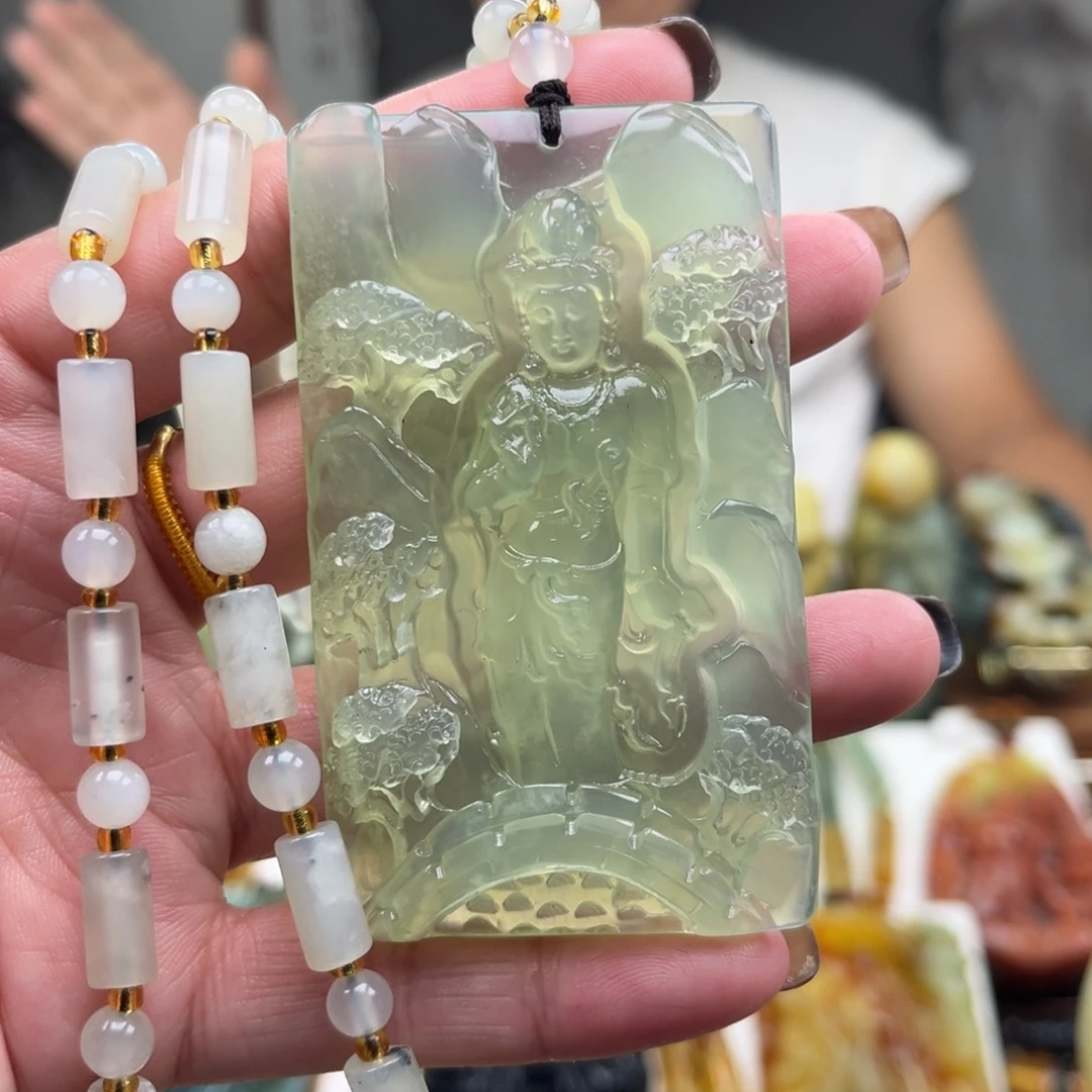 岫玉未镶嵌挂件挂件