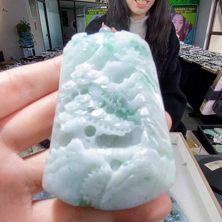 颈饰未镶嵌翡翠翡翠