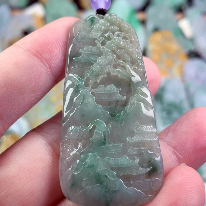 翡翠未镶嵌吊坠(不含链)