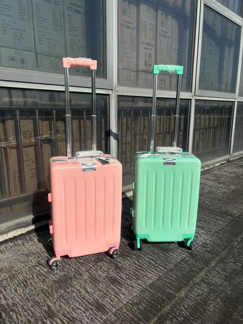 复古拉杆箱万向轮铝框旅行箱男女20寸登机密码箱皮箱行李箱ZJ005