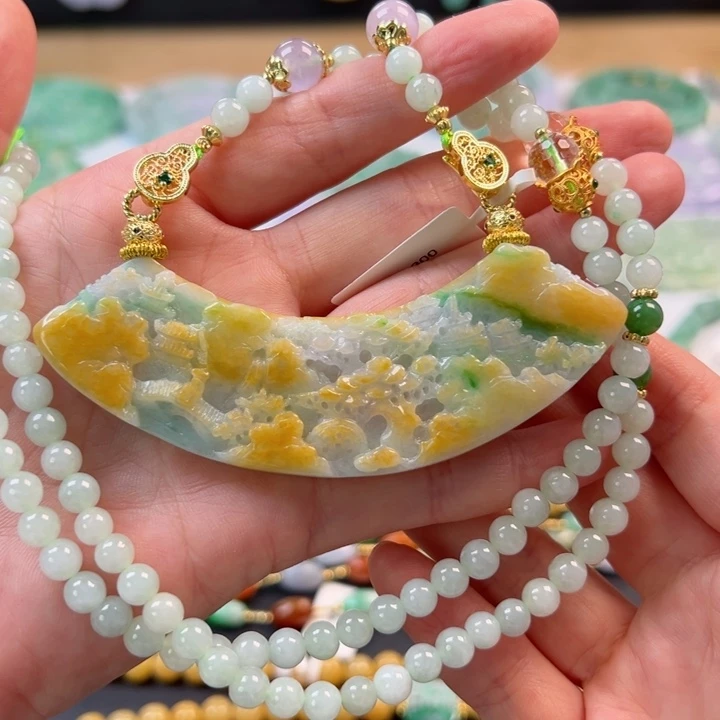 翡翠未镶嵌颈饰吊坠