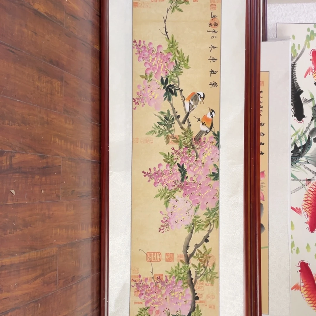 国画带框尺寸48*163厘米