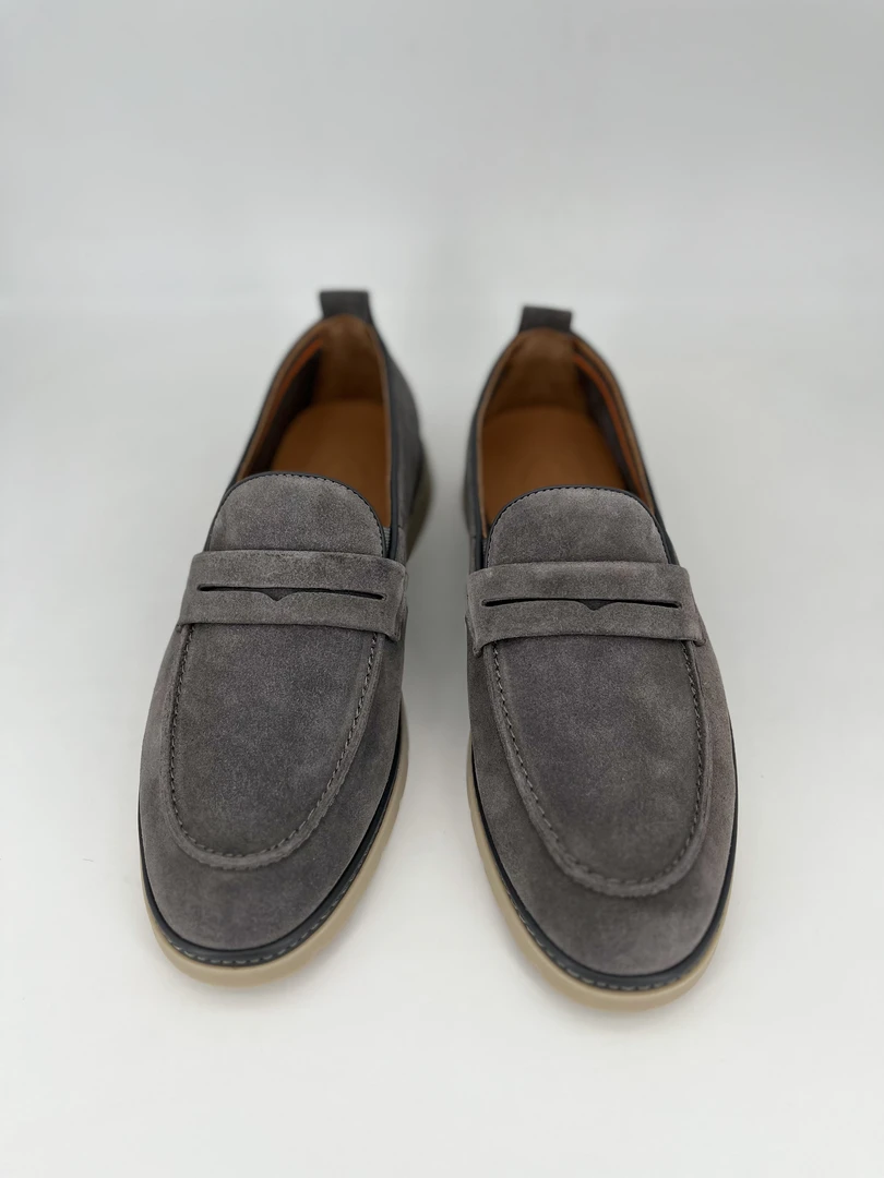 低帮时尚简约纯色皮鞋乐福鞋豆豆鞋低跟男士鞋子男款真皮豆豆鞋