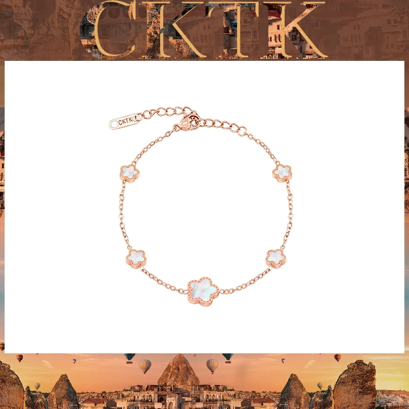 不锈钢手链 埃尼斯推荐CKTK手链女新款小众高级感闺蜜手链