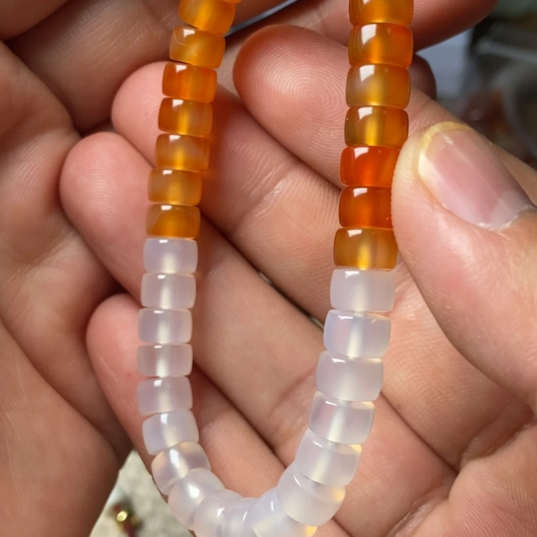 玛瑙/玉髓珠子未镶嵌7mm
