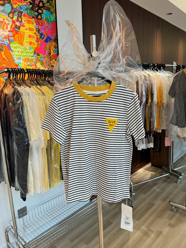 【晓丹精选】三角标条纹短袖T恤2025046