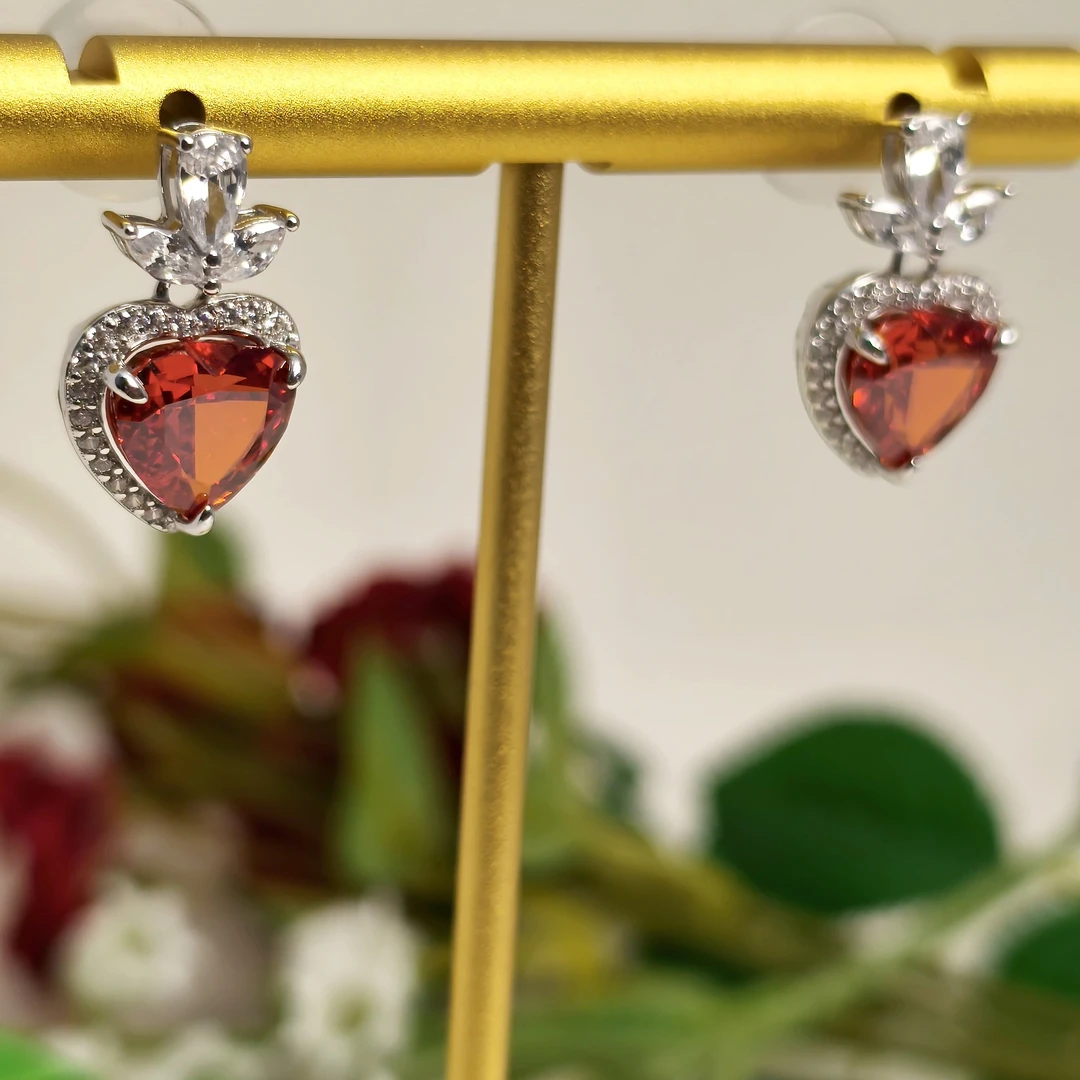 925银耳饰 925银饰时尚彩色耳钉