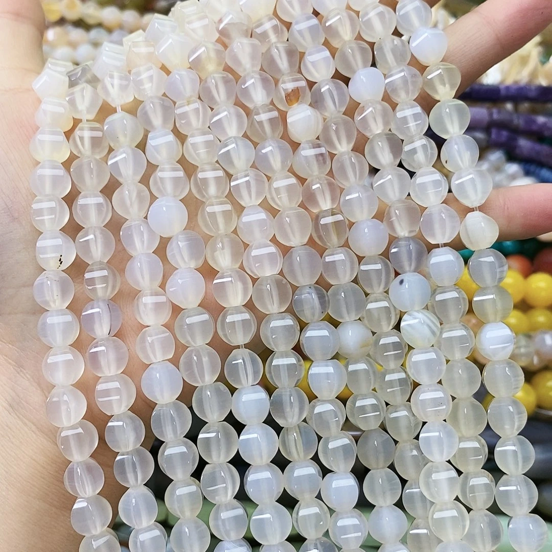 玛瑙/玉髓合金珠宝半成品卡八玛瑙一条