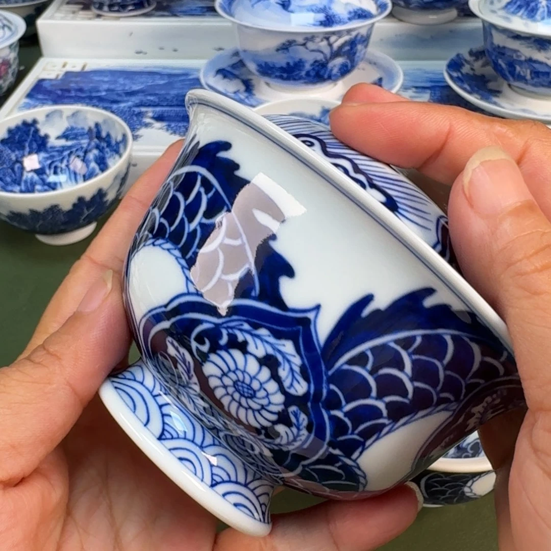 景德镇纯手绘茶具圆圆258