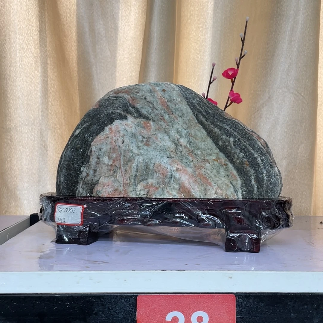 李***哥石材靠山石平安石摆件