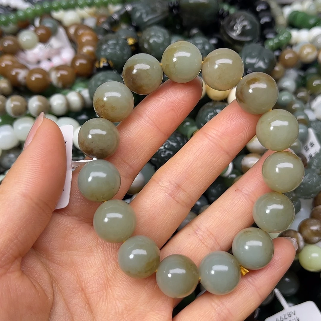 和田玉未镶嵌手链