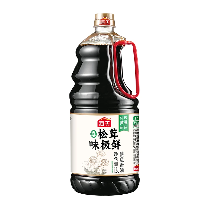 海天0蔗糖松茸味极鲜1.6L/瓶