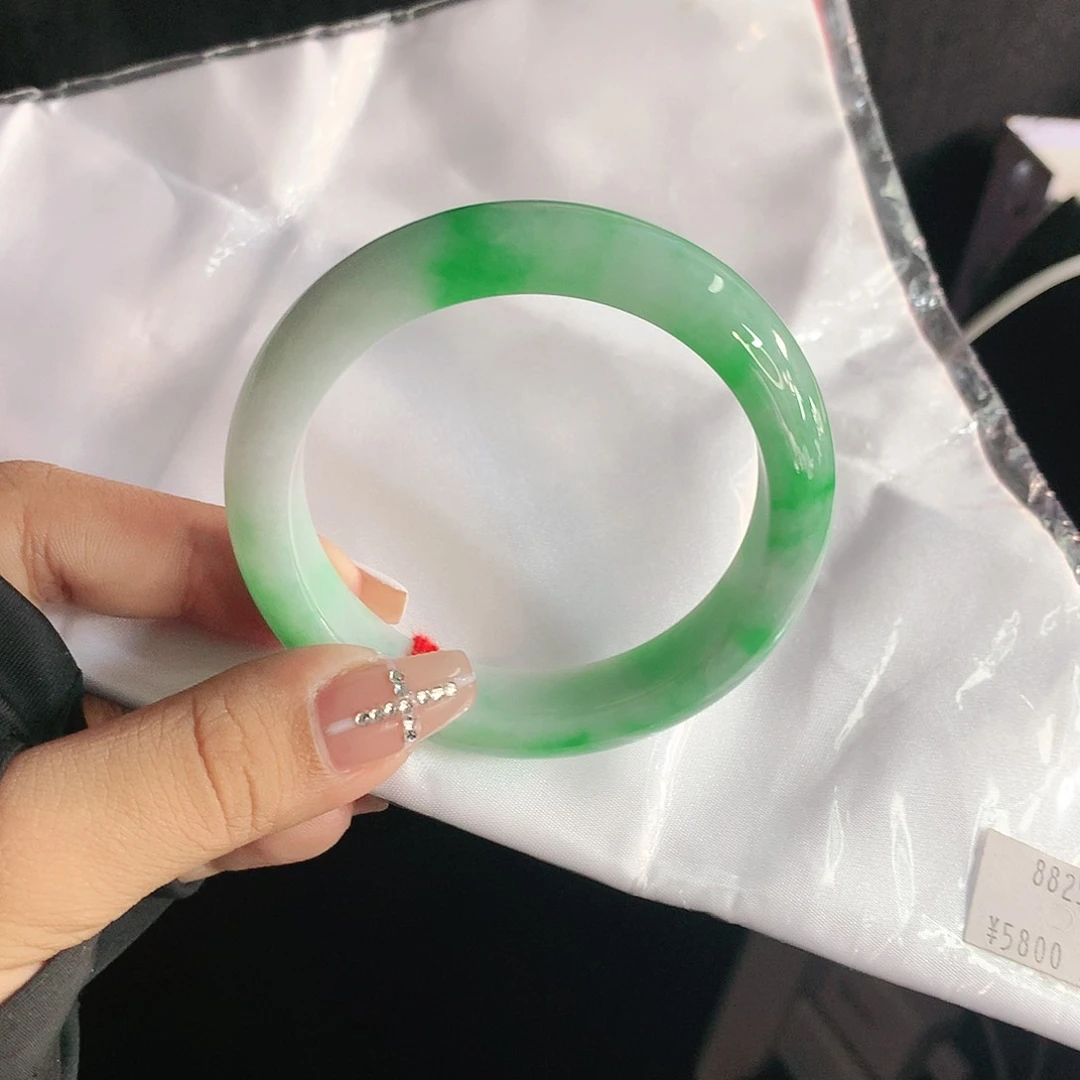 未镶嵌手镯翡翠55圈2589