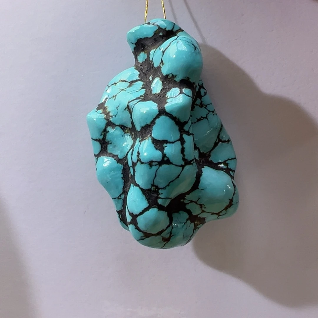 绿松石未镶嵌挂件