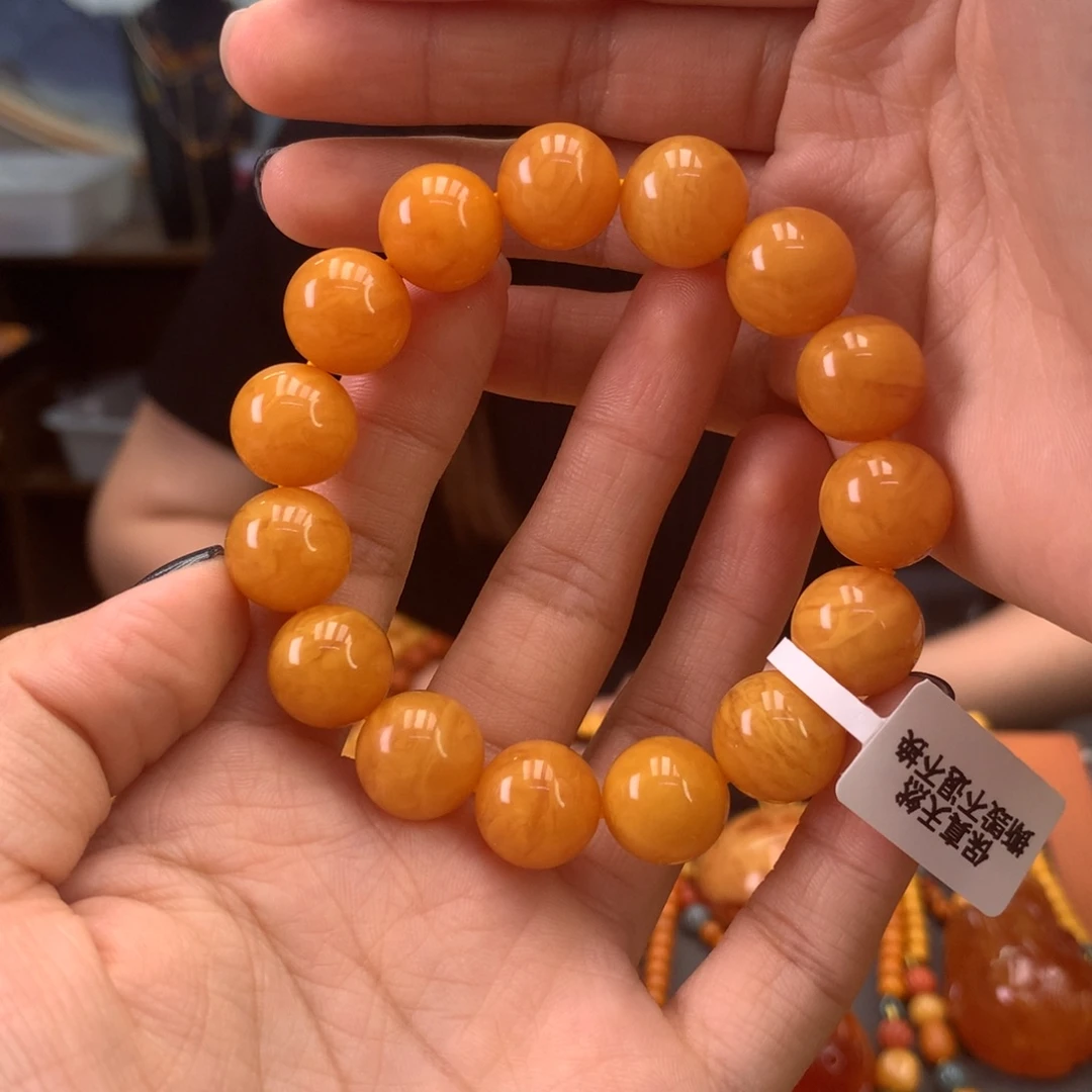 未镶嵌蜜蜡手串天然