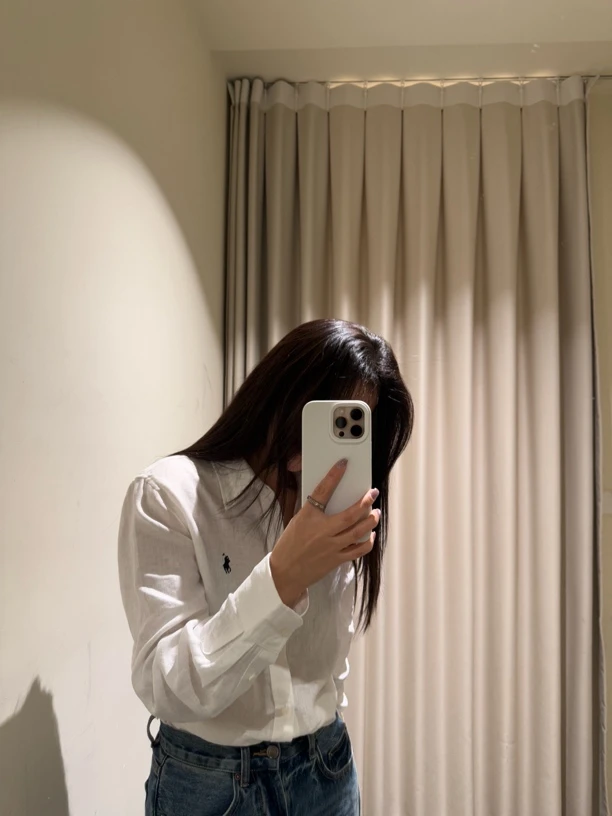 纯亚麻经典刺绣衬衫