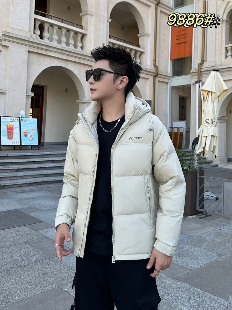 9886羽绒服高品质男士冬季新品休闲保暖连帽羽绒外套