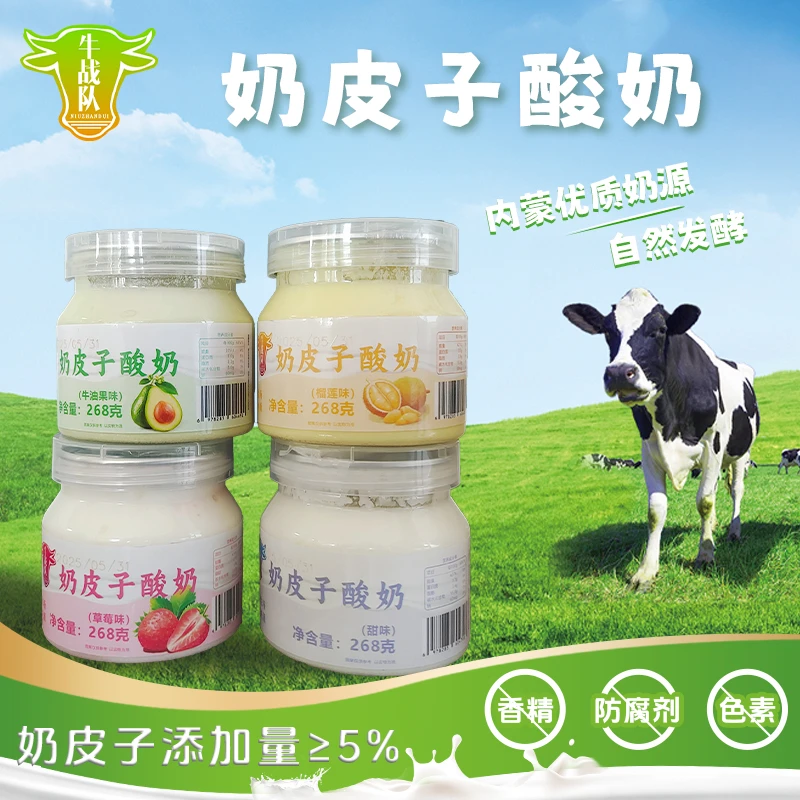 内蒙古奶皮子酸奶唇齿留香配料干净健康营养新鲜日期