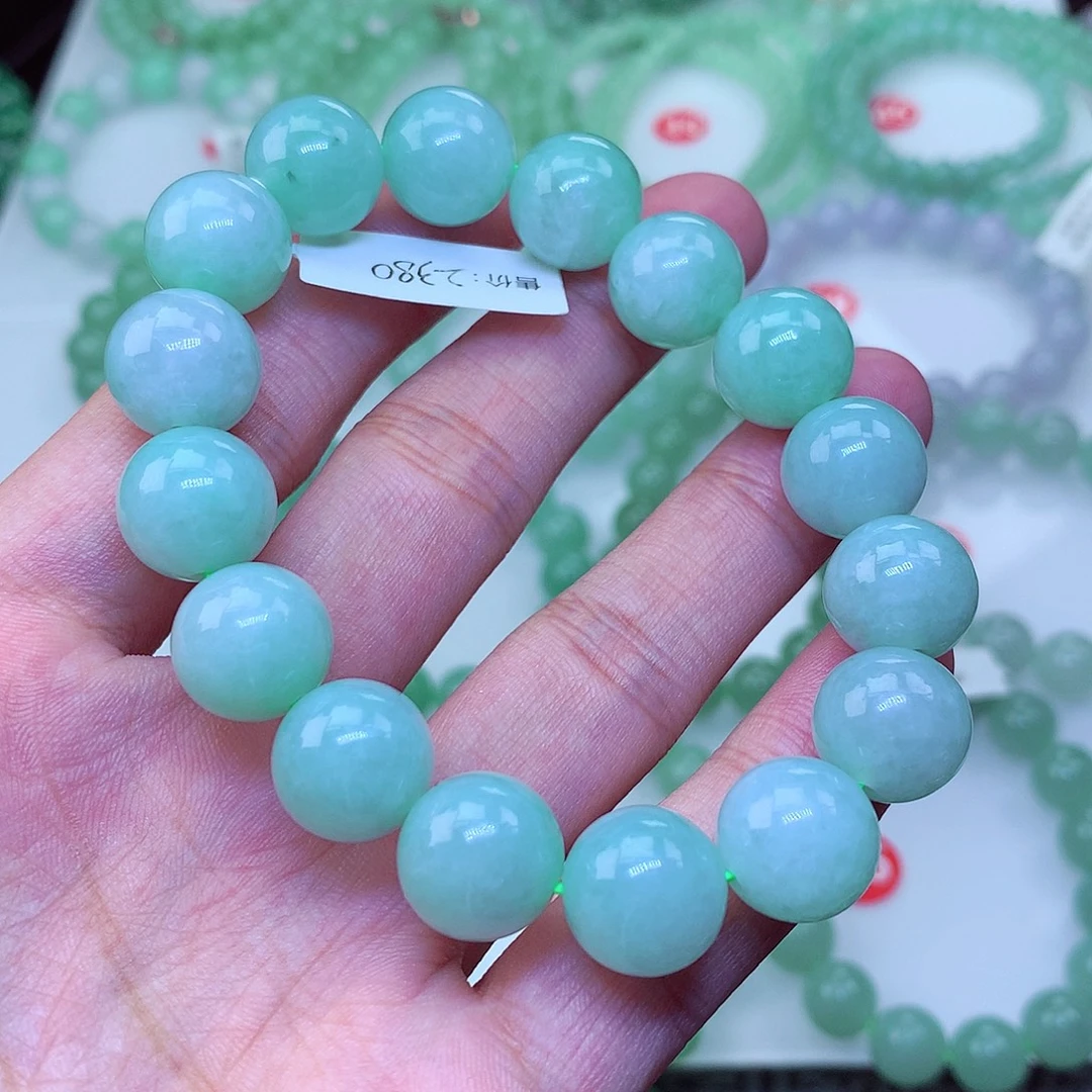 翡翠未镶嵌毛衣链卡13