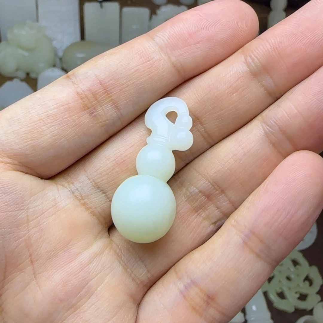 和田玉未镶嵌挂件葫芦