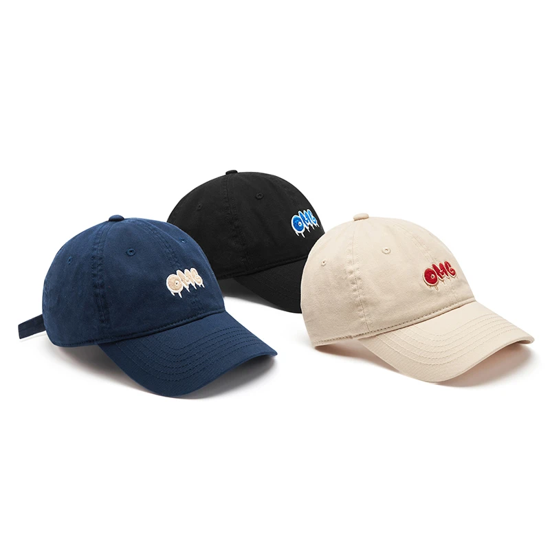 FREE RABBITⅡ 字母刺绣鸭舌帽百搭夏季遮阳帽情侣款大头围鸭舌帽