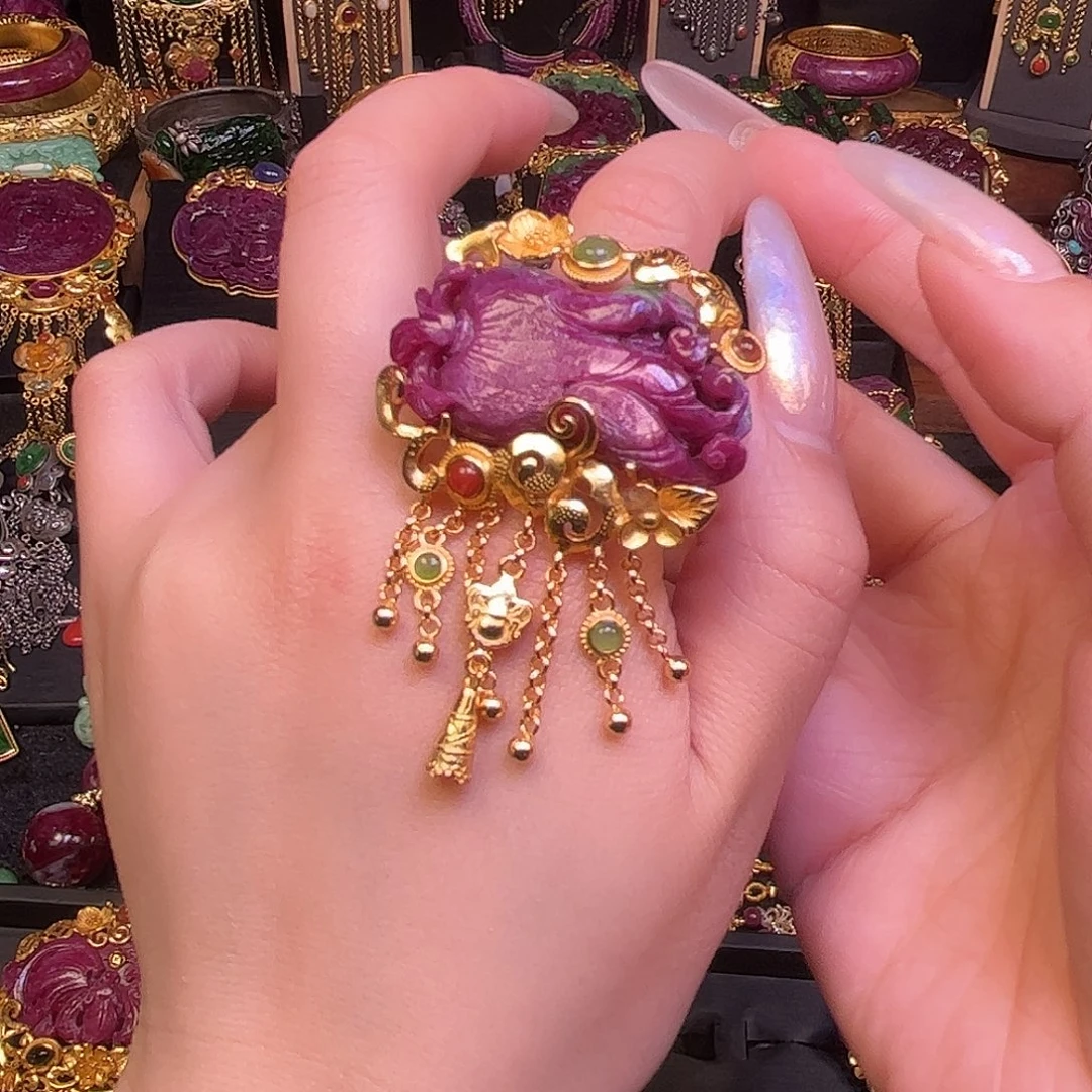 银S925镶嵌红宝石戒指