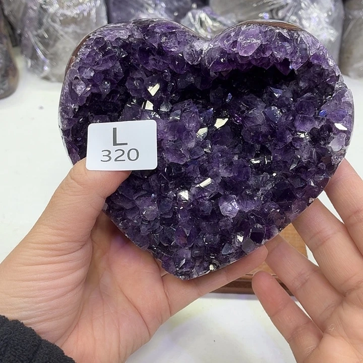 未镶嵌水晶摆件天然紫水晶