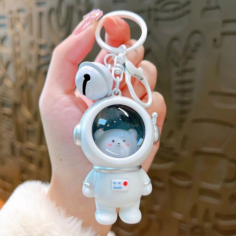 可爱发声太空人宇航员钥匙扣语音玩具带小夜灯适合情侣