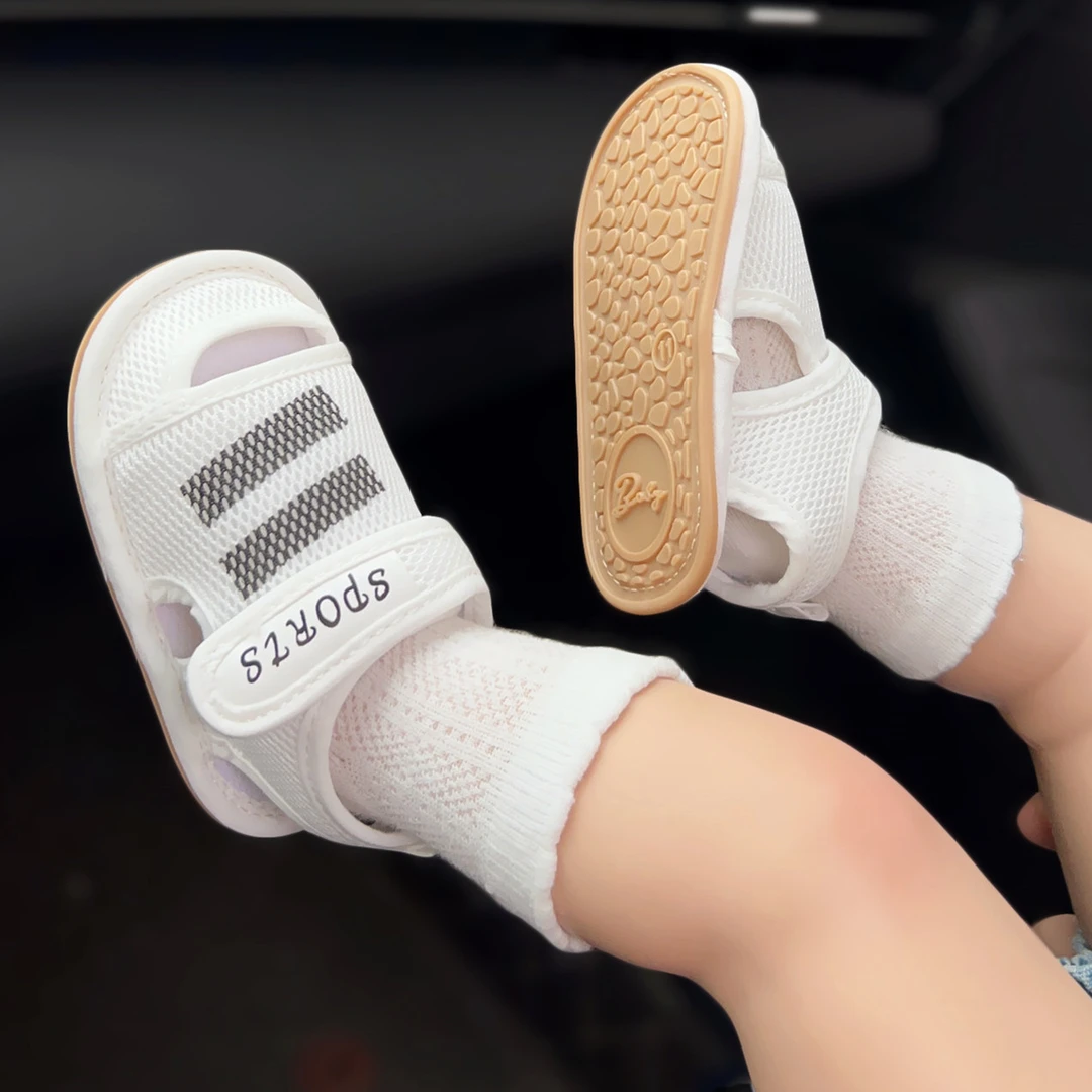 夏季男宝宝凉鞋女婴儿鞋软底防滑0一1岁学步鞋网布透气幼儿鞋子新