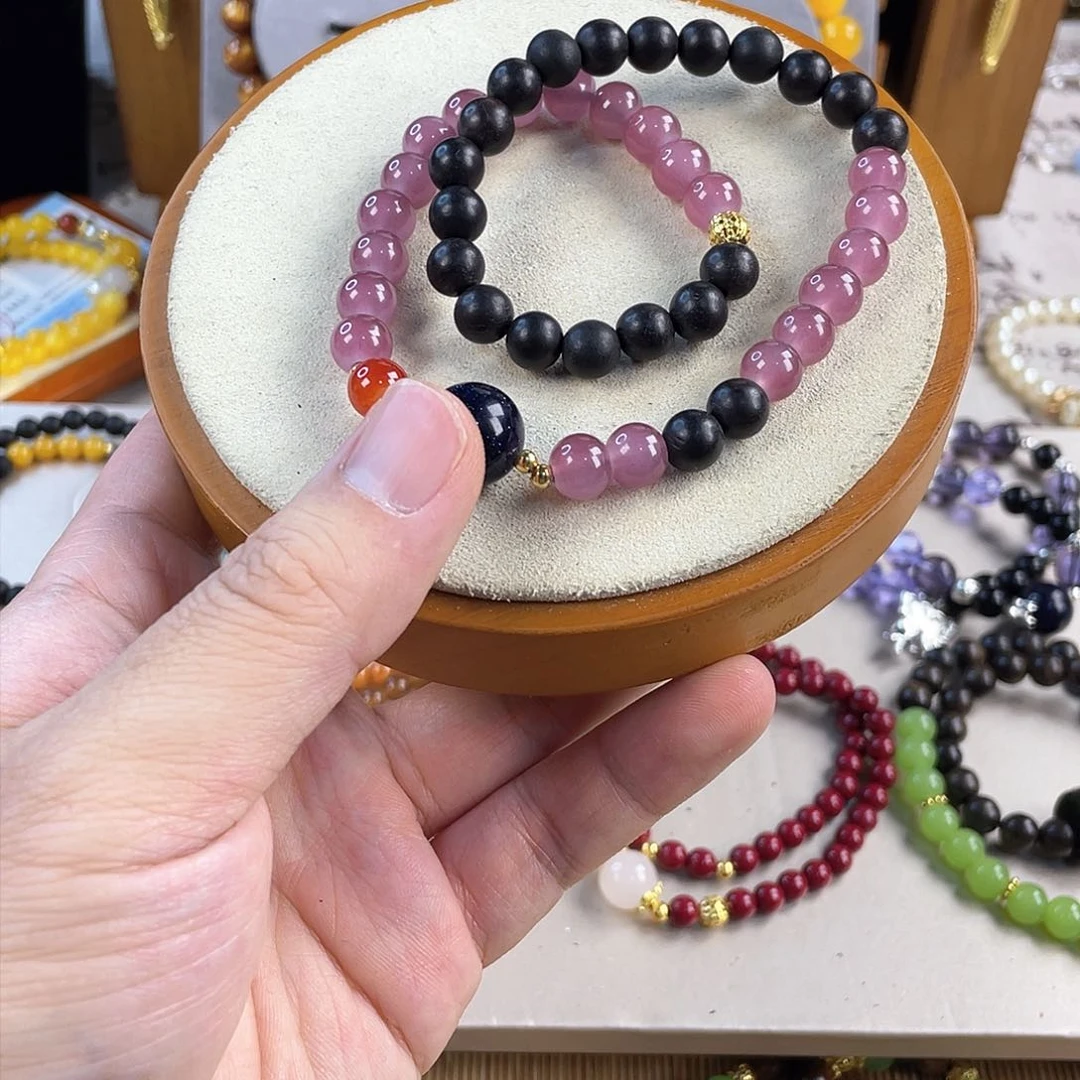 玛瑙手饰银S925镀金镶嵌