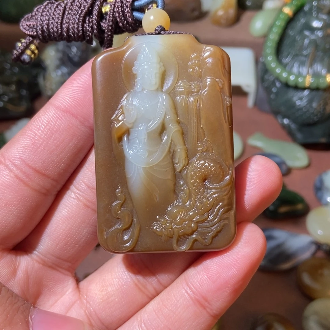 大***锅和田玉未镶嵌挂件