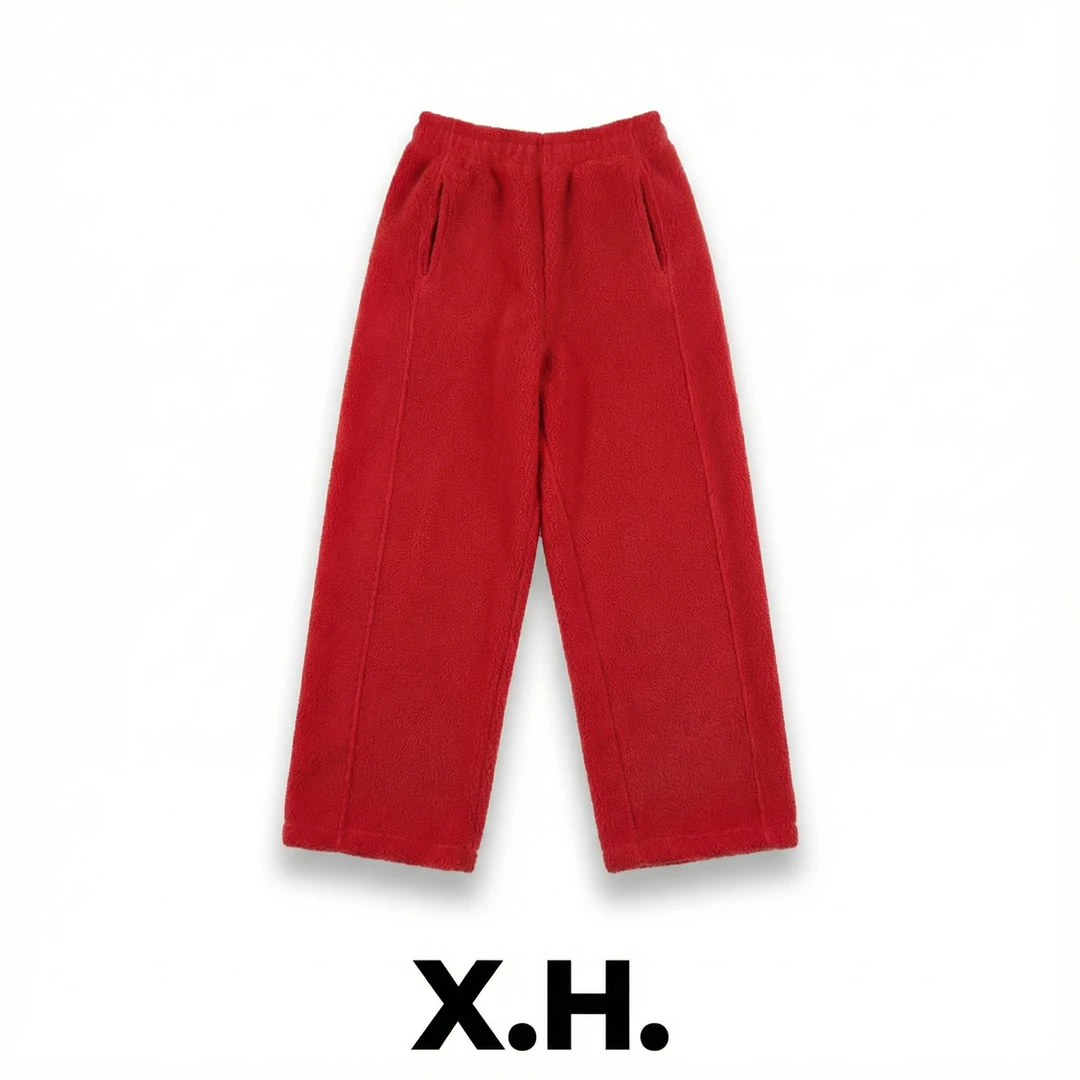 【刘小黑】25冬季收官加厚摇粒绒（裤脚可抽绳）宽松保暖卫裤