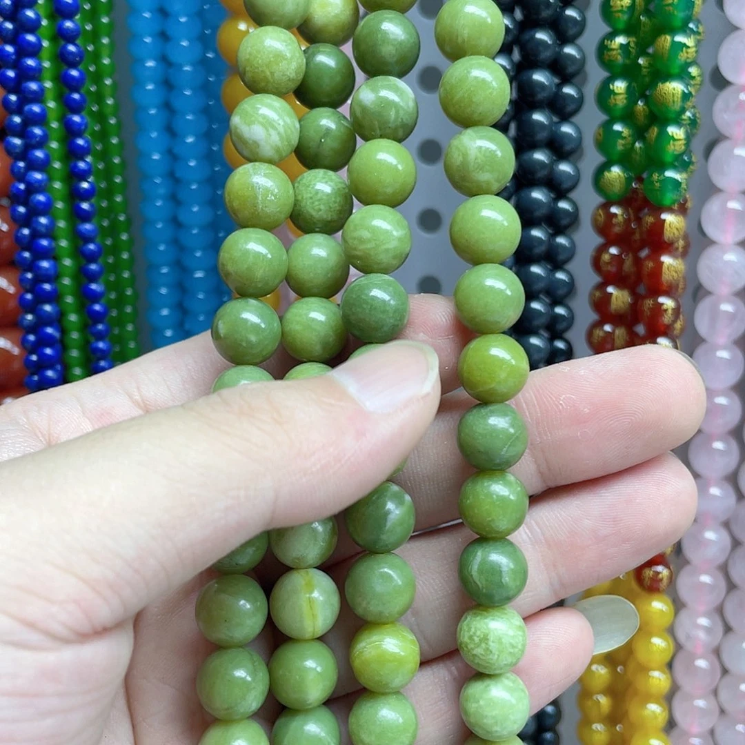 玛瑙/玉髓合金珠宝半成品10mm一条